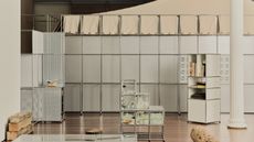 usm modular furniture and loveisenough installation in new york