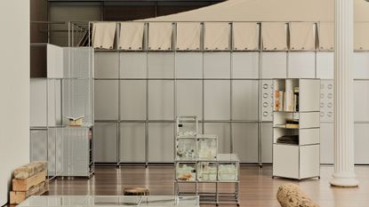 usm modular furniture and loveisenough installation in new york