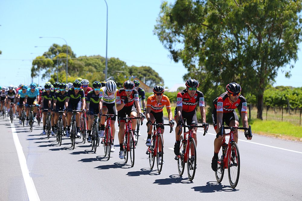 BMC Racing lined out the peloton for much of the day