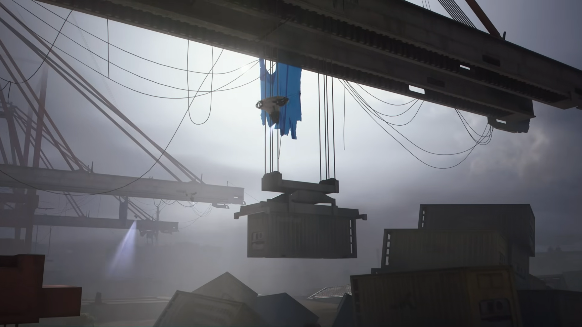 Arcs hanging around an old ship yard.