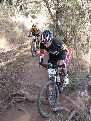 Roots make for some interesting technical riding