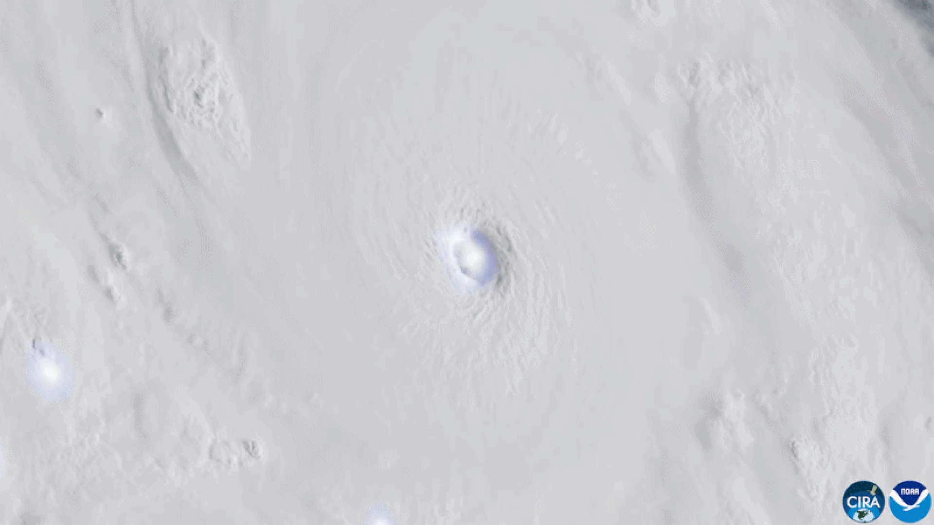 Hurricane Polo, as seen by satellites.