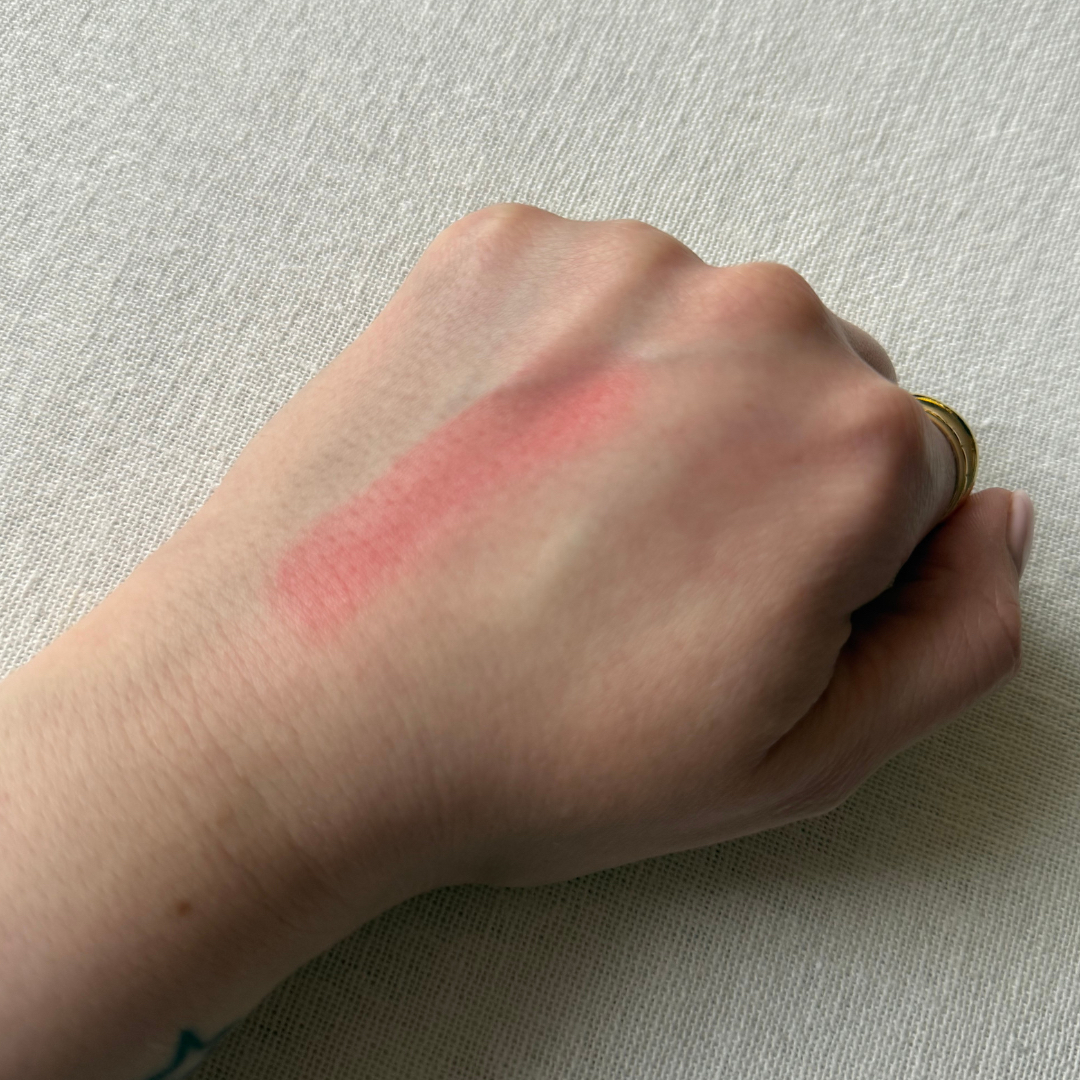 Swatch of Refy Cream Blush on the back of a hand