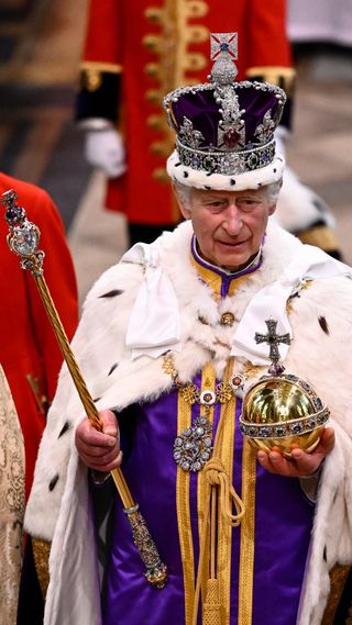 King Charles at his 2023 Coronation