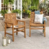 Acacia outdoor dining armchair, Wayfair