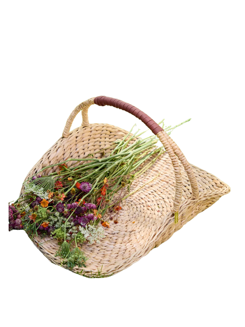 Woven Seagrass Harvest Basket