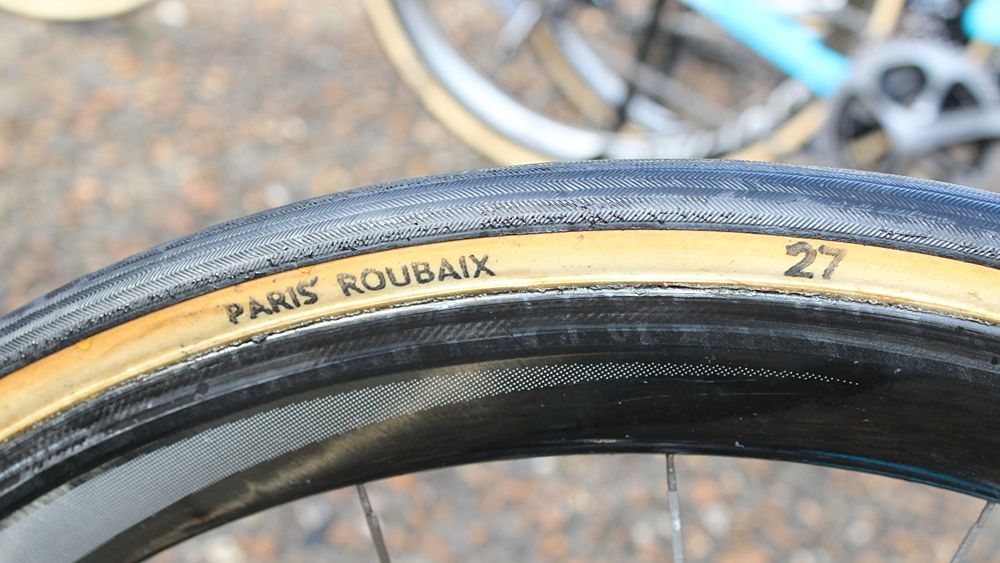 27mm is about the skinniest you will find, with 28mm being the standard for Roubaix