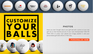 Vice golf ball personalization