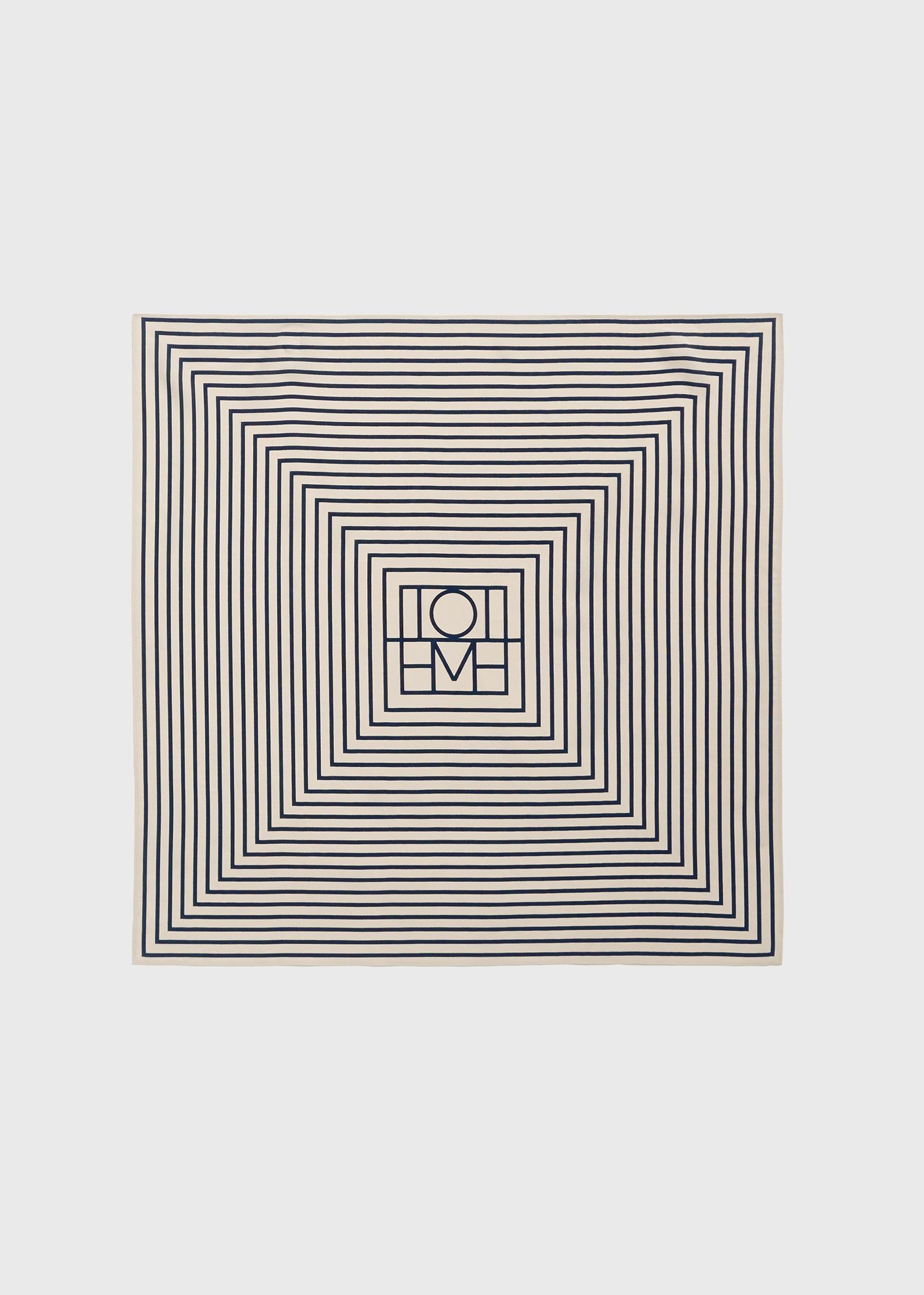 Signature Monogram Silk Scarf Crème