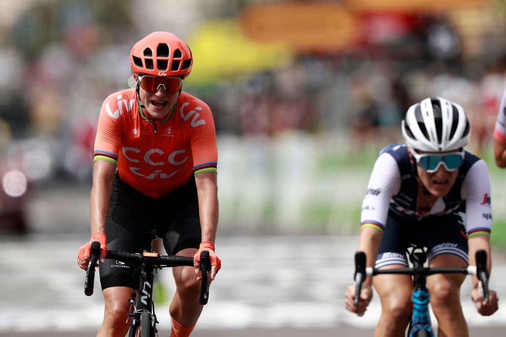 Marianne Vos sprints to second place at La Course by Le Tour de France 2020 in Nice