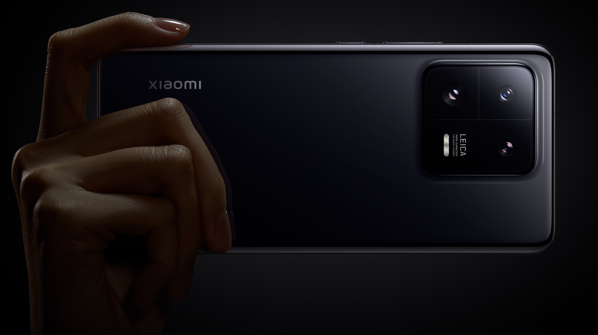 Xiaomi 13 Pro from behind in someone's hand