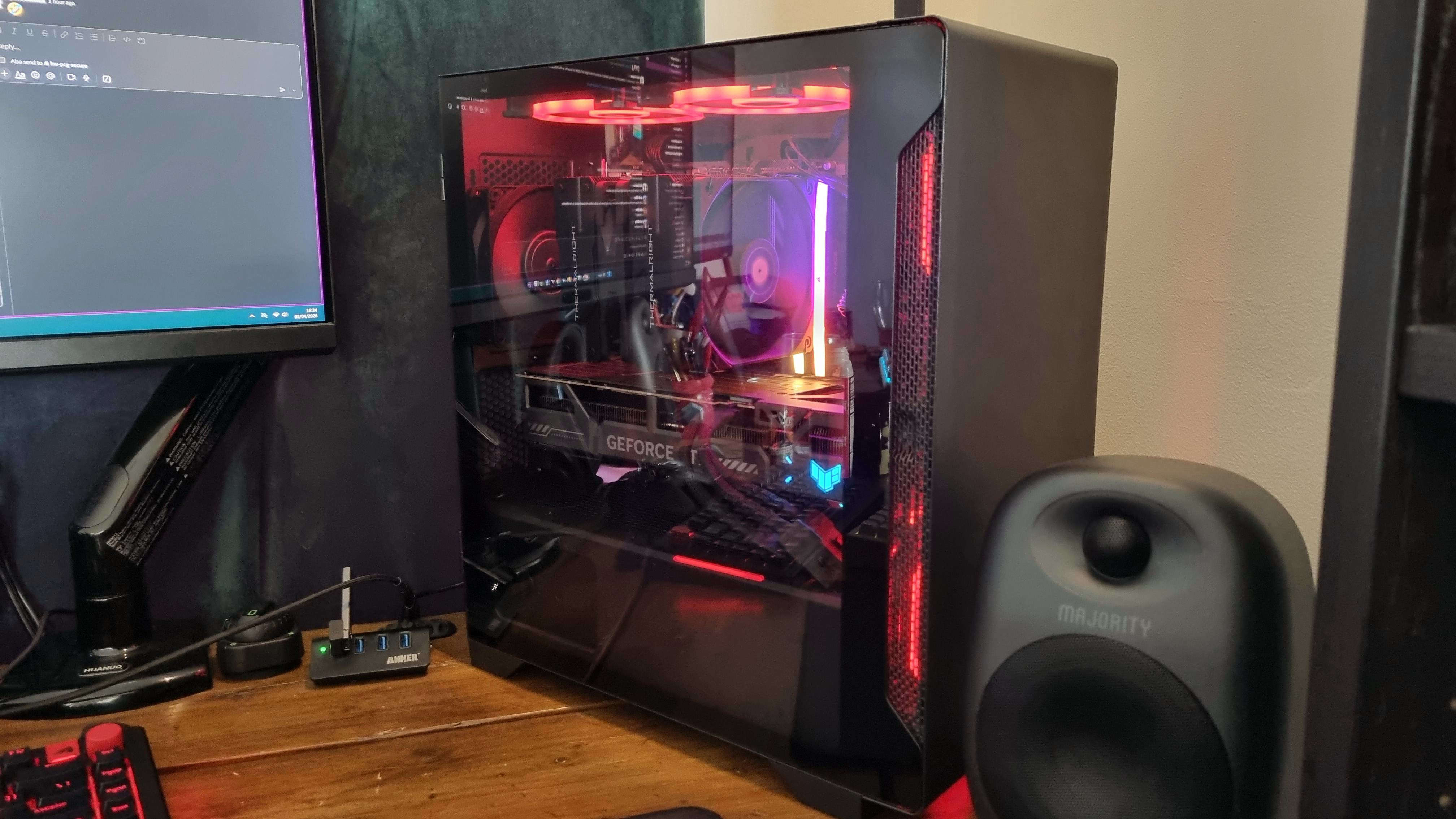 Andy's gaming PC in the correct location