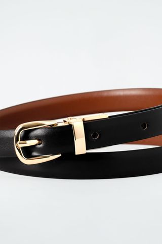 Reversible Slim Leather Belt