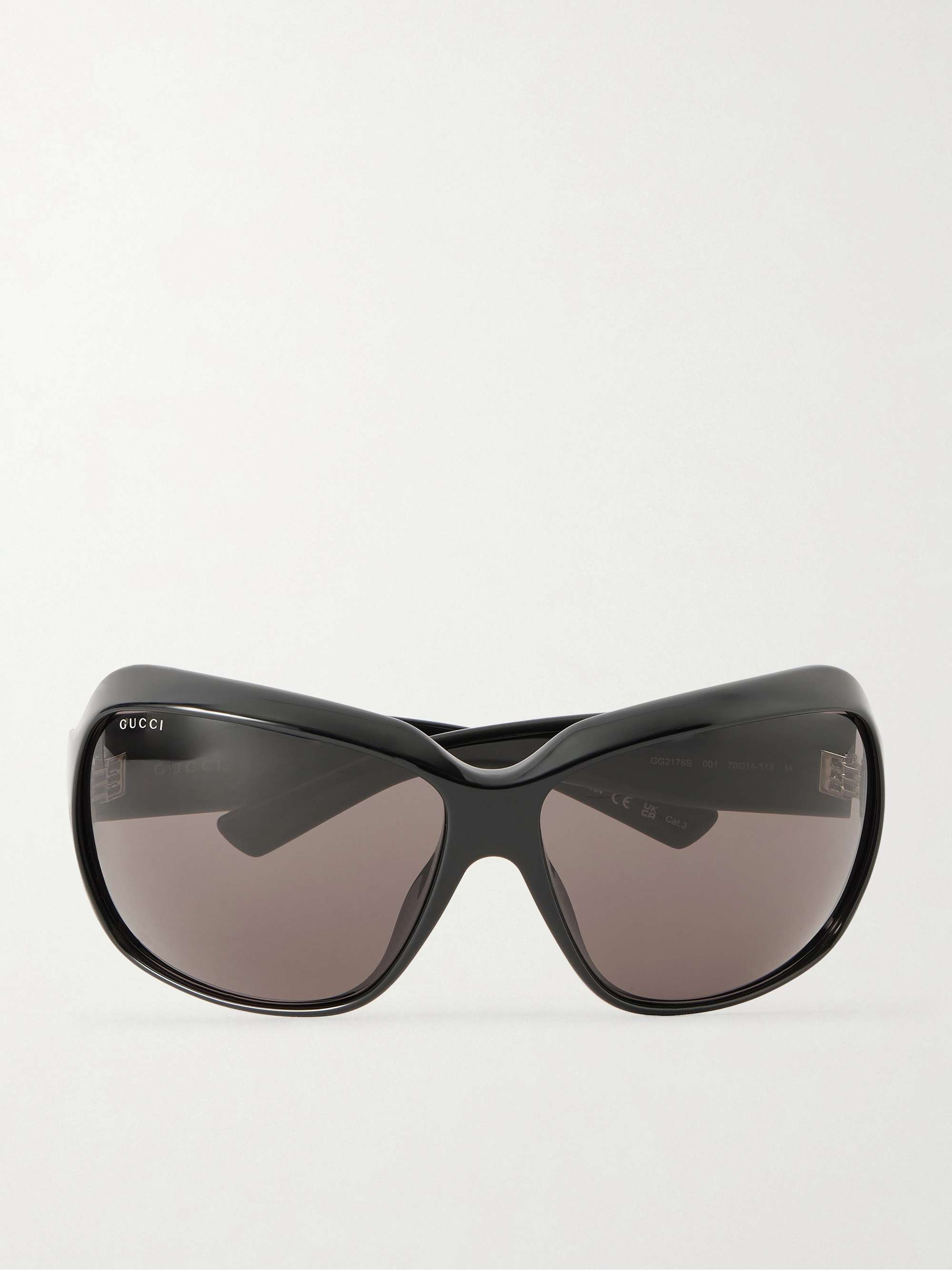 Oval Cat-Eye Acetate Sunglasses