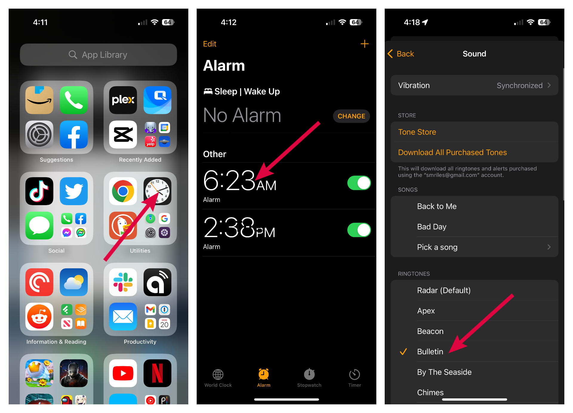 How To Change Alarm Sound Settings On Iphone