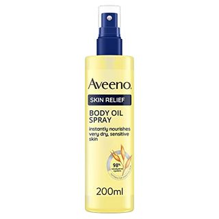Aveeno Skin Relief Body Oil Spray, With Oat Oil & Jojoba Oil, Suitable for Sensitive Skin, Instantly Nourishes Very Dry, Sensitive Skin, Suitable for a Massage, 200ml