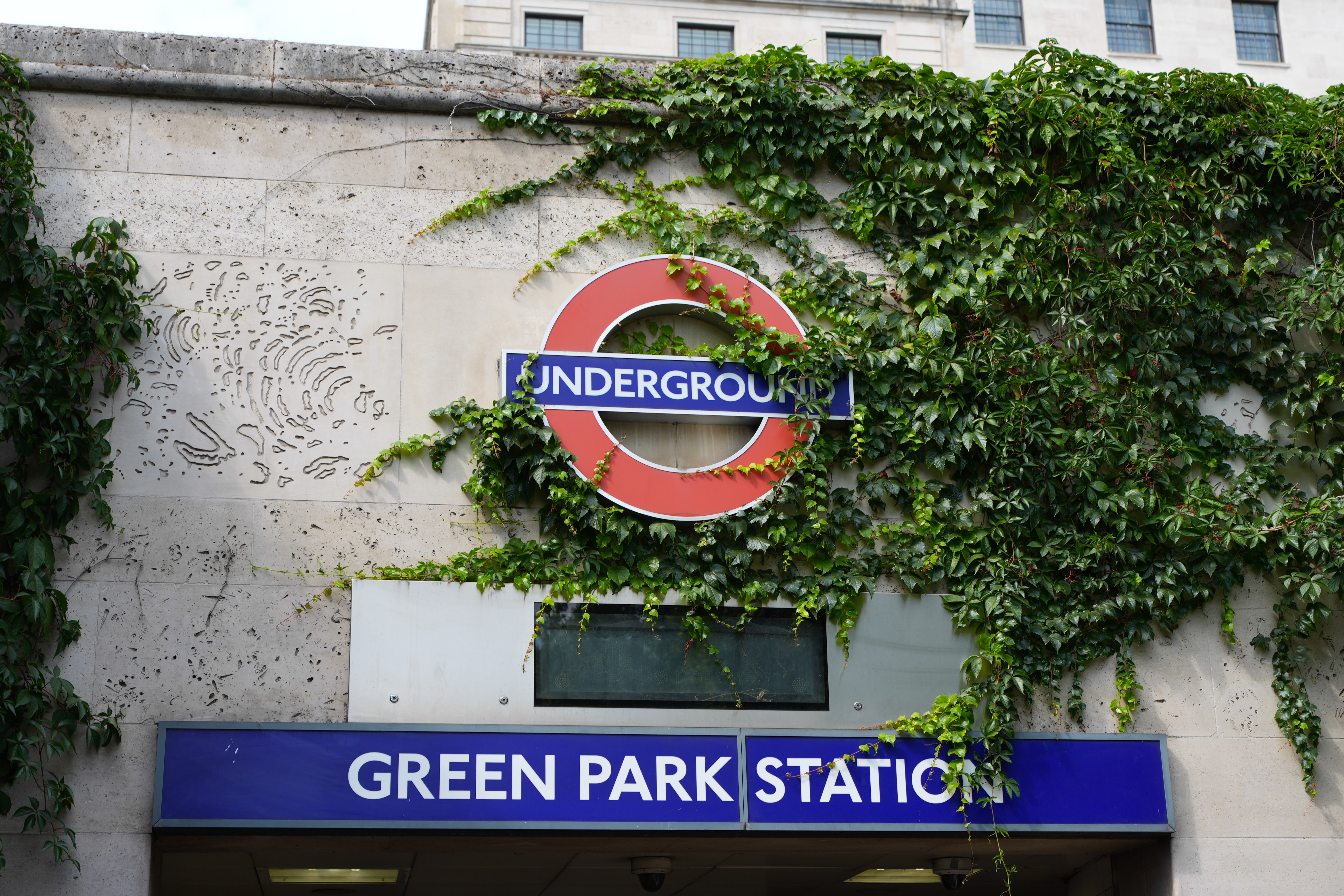 Entrance to Green Park station underground