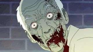 One of the zombies in Seoul Station.