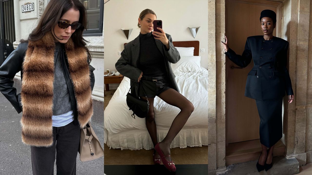 classic winter style outfit collage