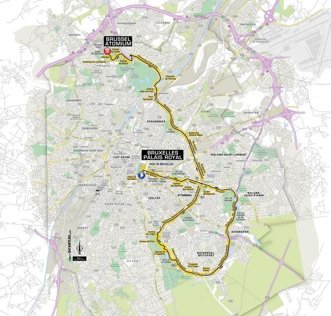 2019 Tour de France stage 2 route