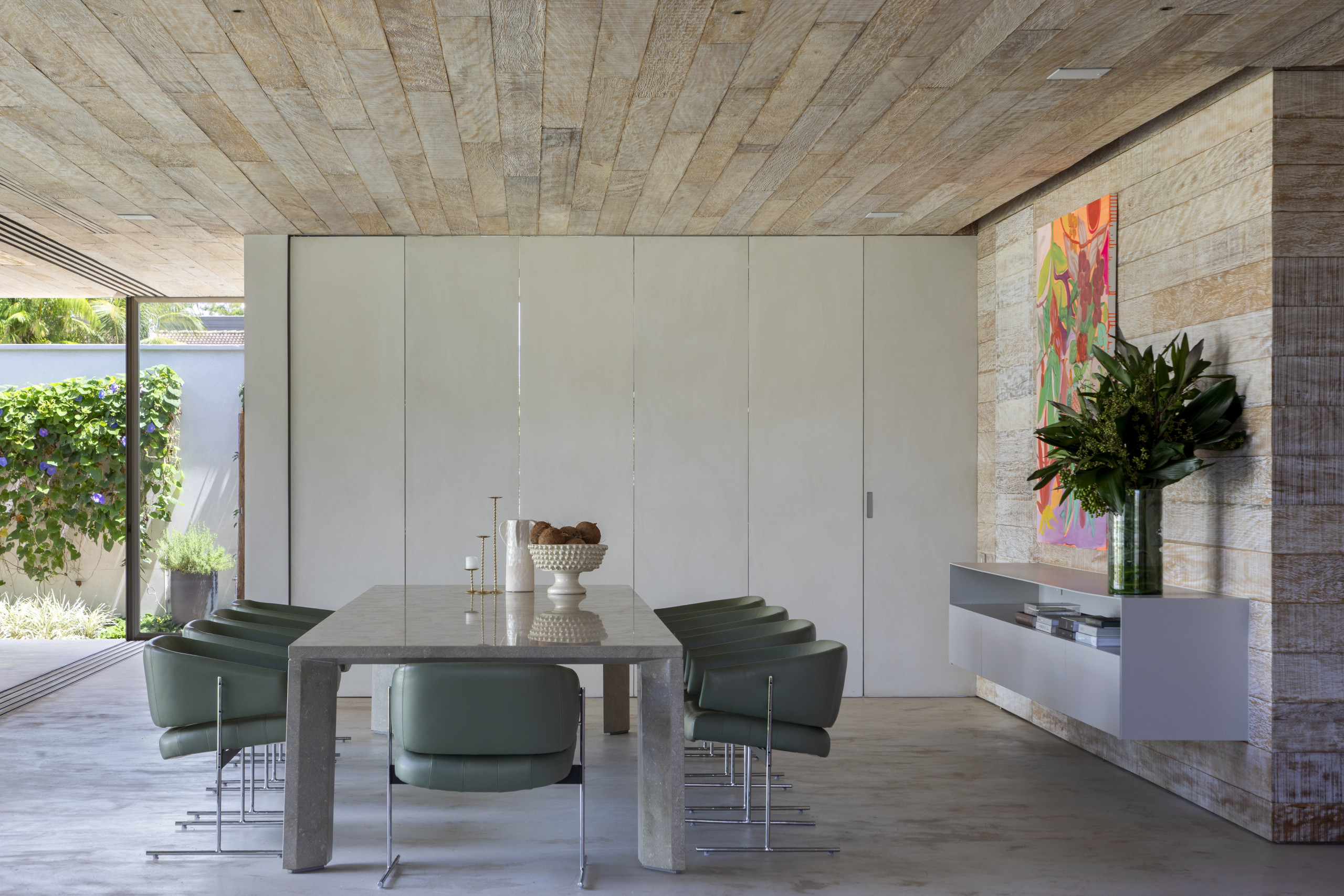 The dining room