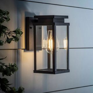 Black outdoor light