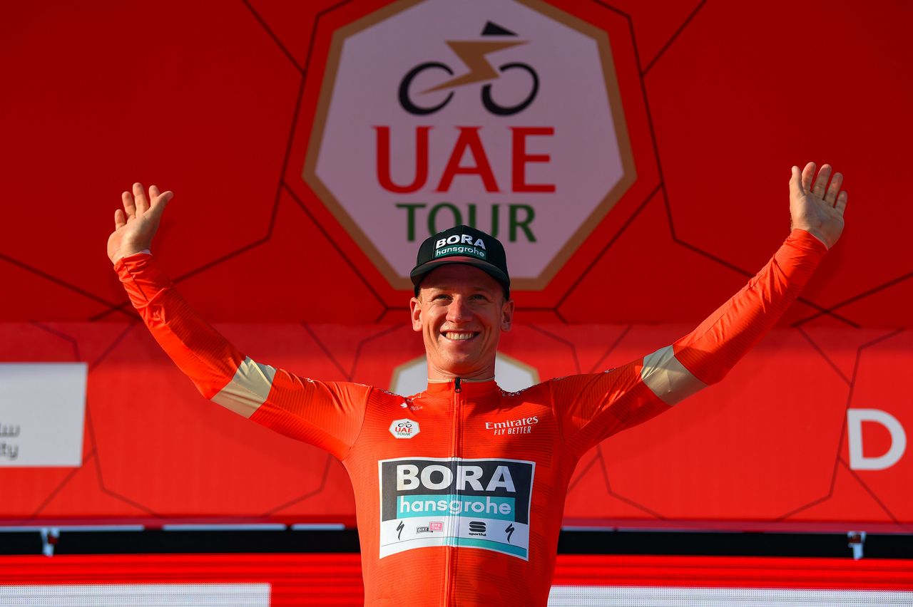 Pascal Ackermann (Bora-Hansgrohe) is the first race leader