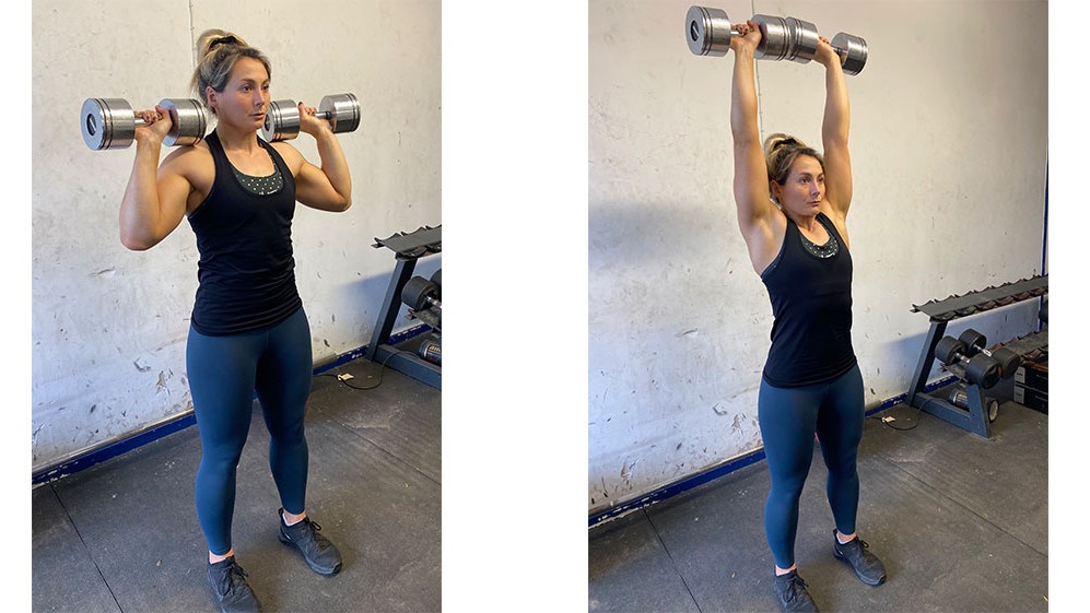 Dumbbell overhead press