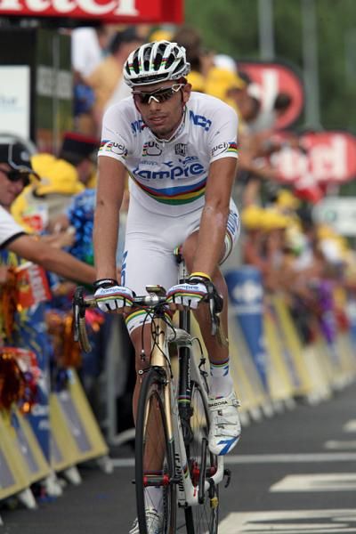 Alessandro Ballan (Lampre-NGC) came close to a stage win, but he and Laurent Lefevre were caught 1.5km from the line.