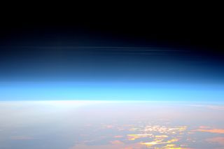 View of Earth's atmosphere from the International Space Station
