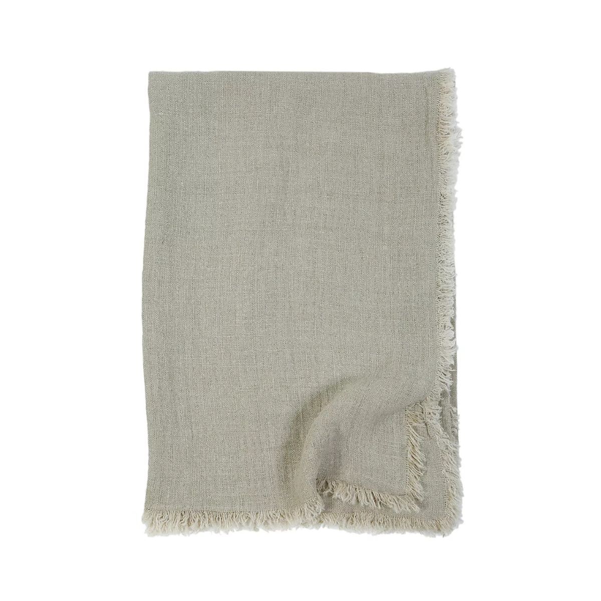 Grey throw blanket