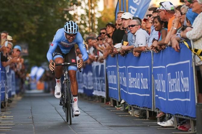Jack Bauer (Garmin Sharp) was the fastest on the narrow and technical course
