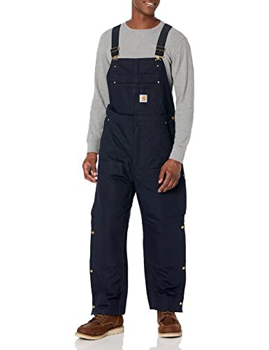 Carhartt Mens Loose Fit Firm Duck Insulated Bibs Overalls