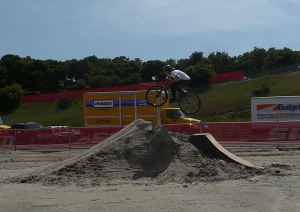 The next generation was spotted dirt jumping throughout the venue.