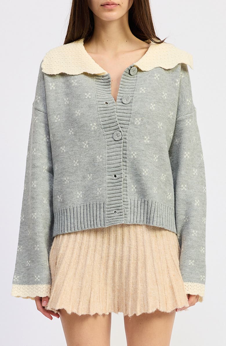 Georgia Contrast Collar Cardigan