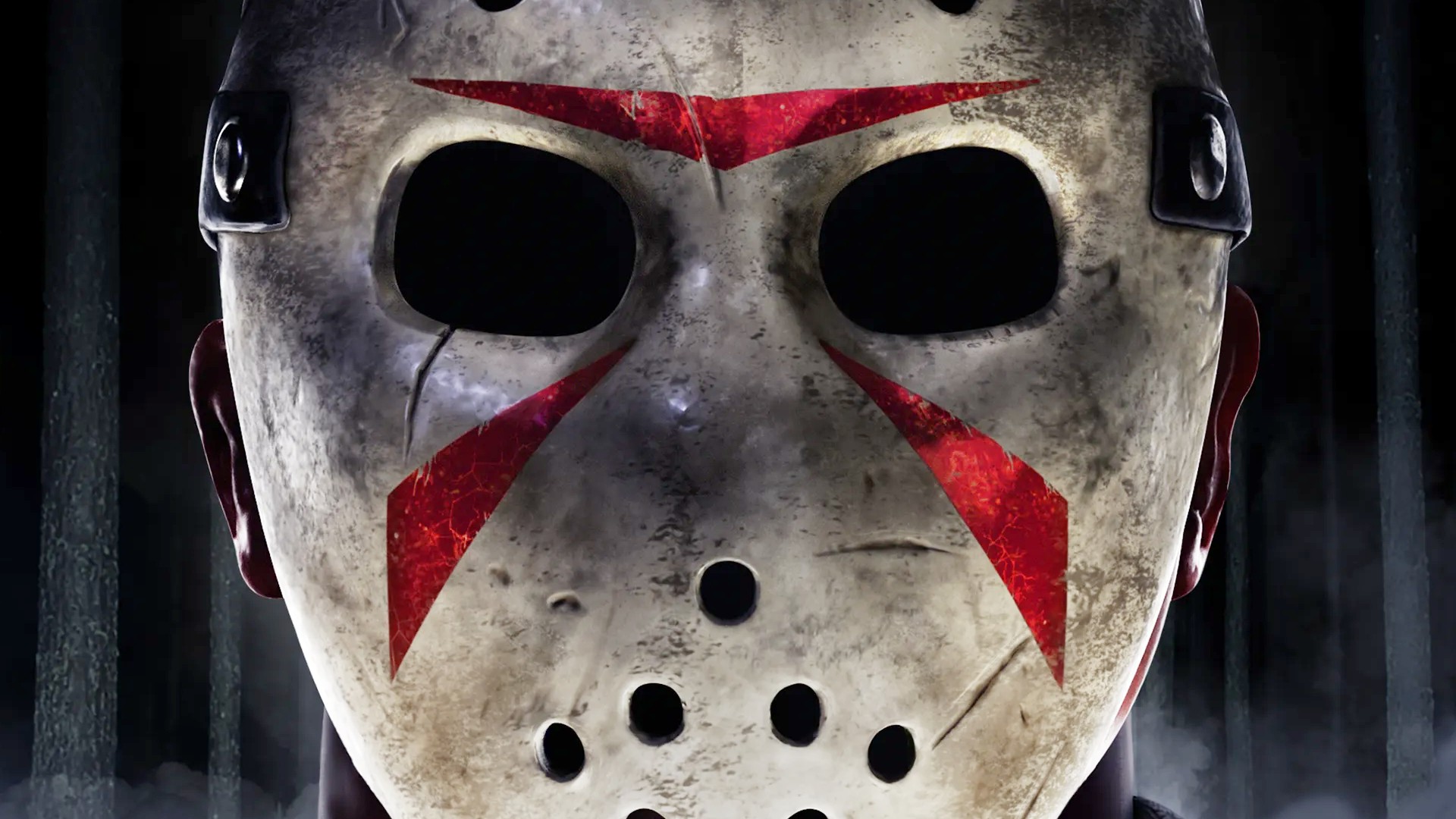 A close up of Jason Vorhees in Dead by Daylight