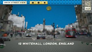 Streetview of Whitehall made out of LEGO bricks