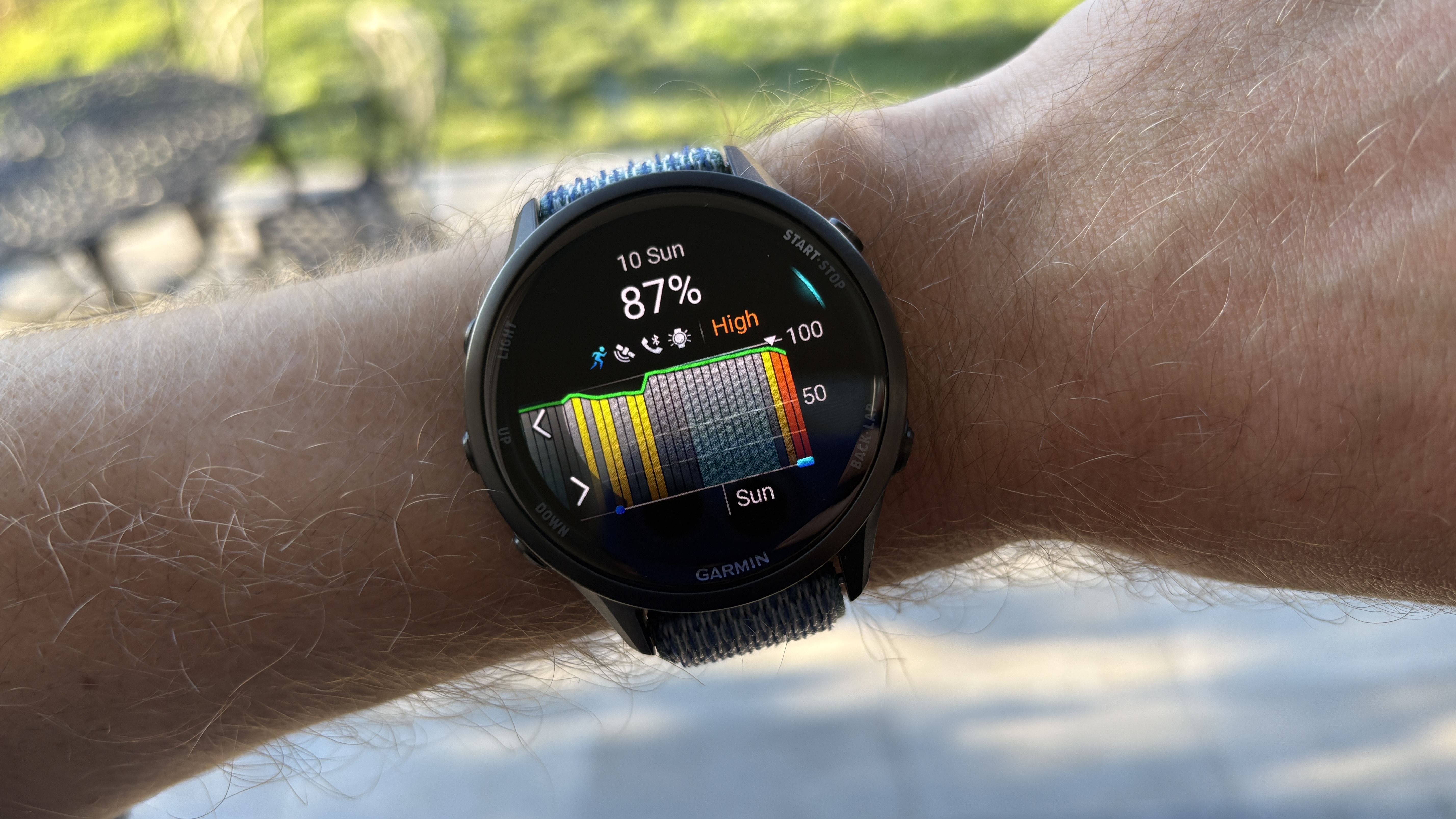 Garmin Forerunner 970 on man's wrist