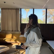 images of Grace O&rsquo;Neill Dougherty in fall fashion