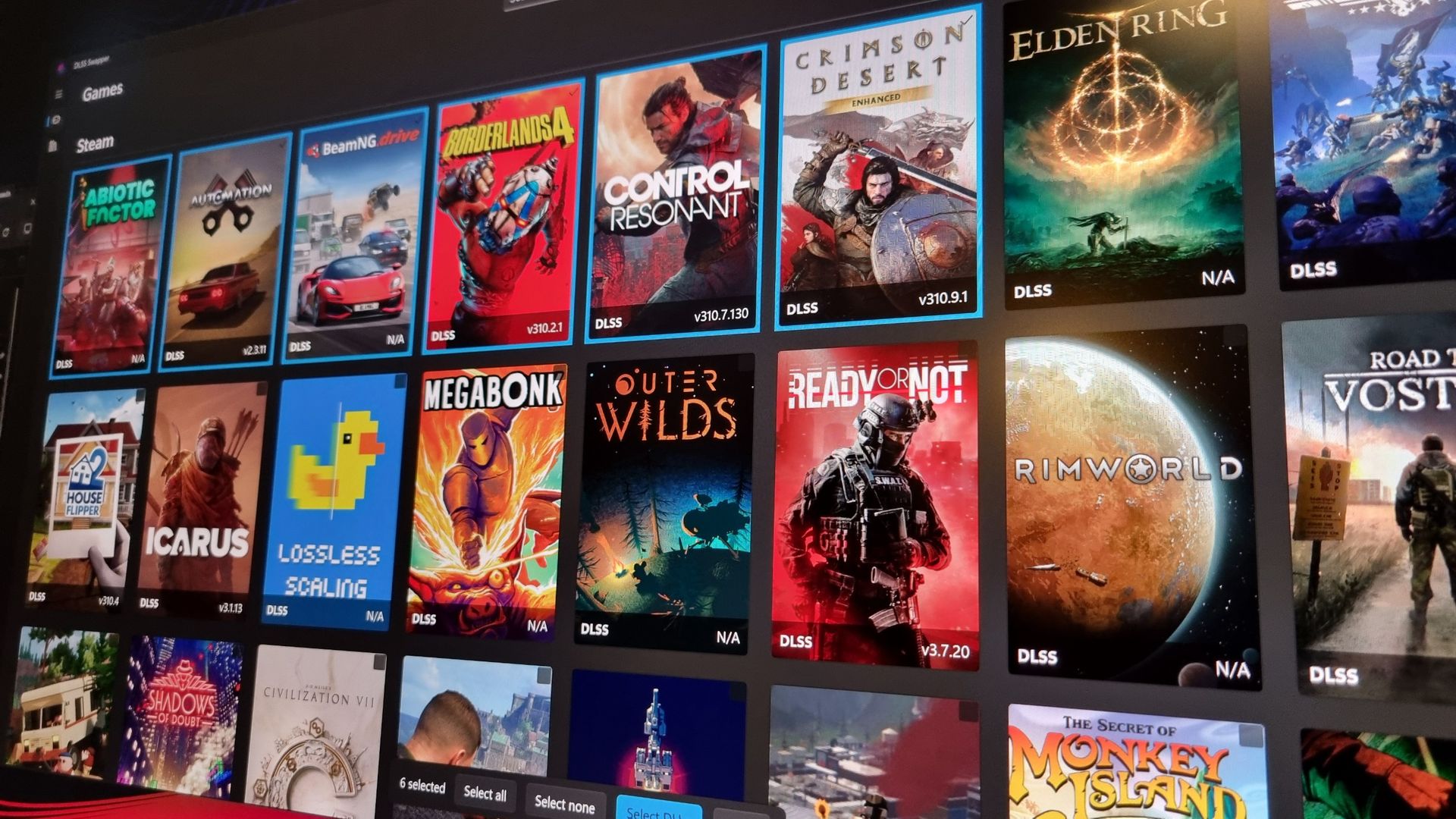 DLSS Swapper now lets you update all your upscalers in multiple games at once, adds Nvidia's new Frame Generation Preset C