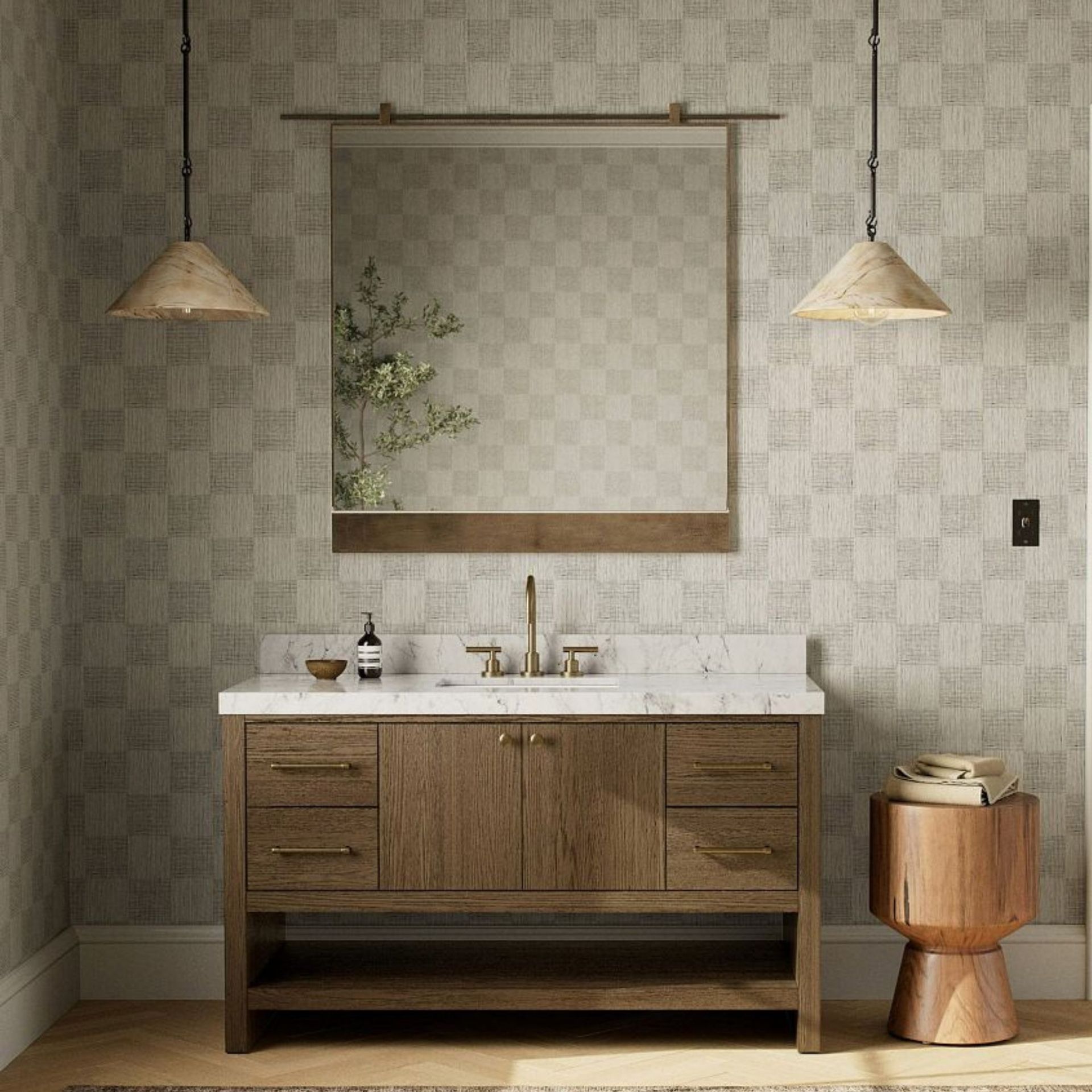 Aspen 55 Marble Top Single Sink Vanity