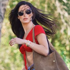 Bella Hadid carried Coach's Brooklyn bag in August 2024