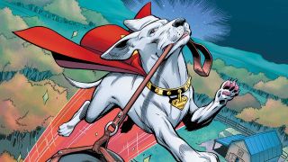 DC Comics artwork of Krypto the Superdog