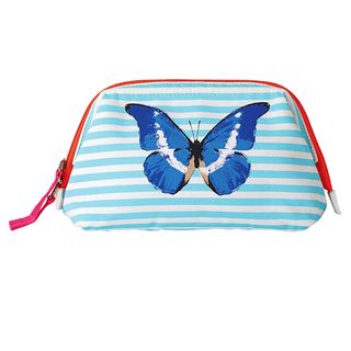butterfly stripe make up bag