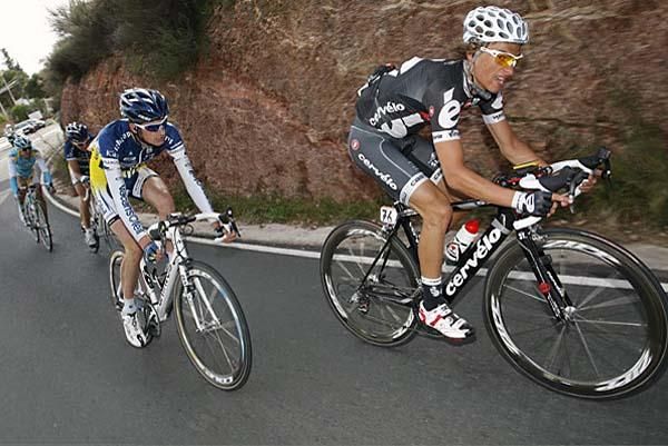 Stefan Denifl (Cerv&eacute;lo TestTeam) rides in the break.