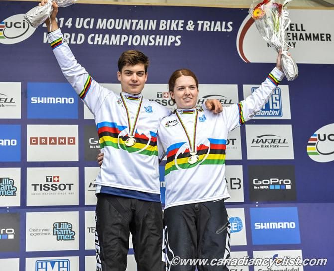 World Champs: Loris Vergier, Tegan Molloy.
