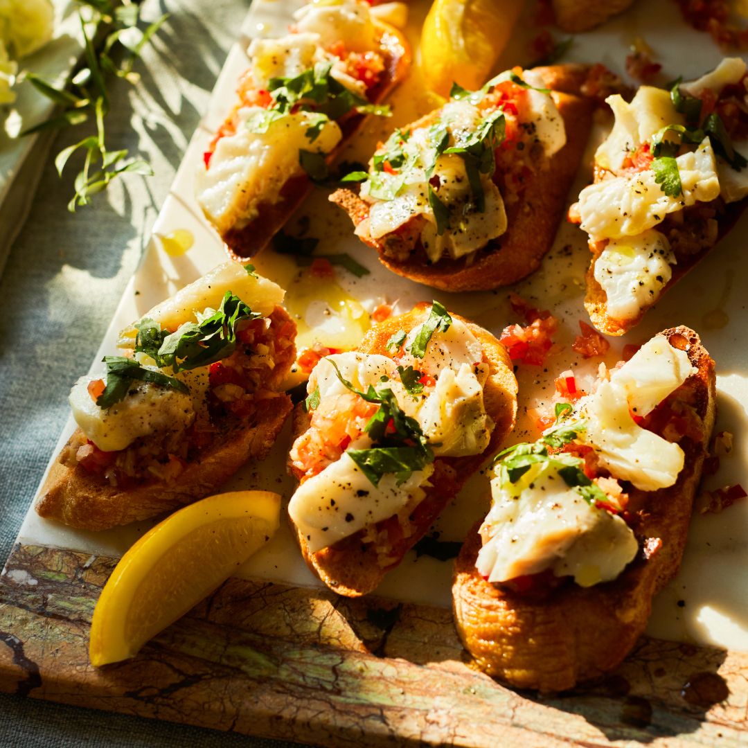 Cod Bruschetta