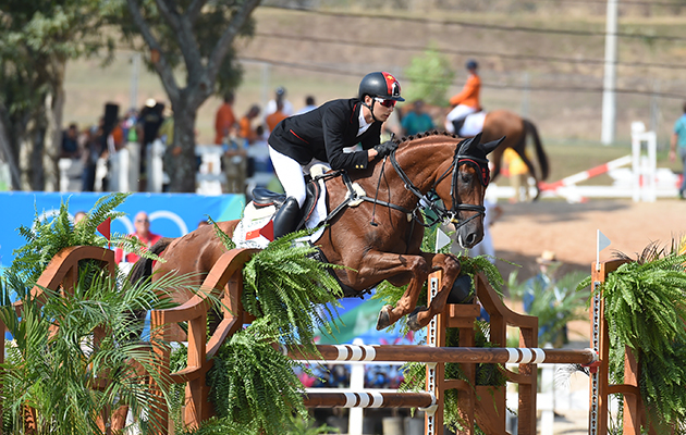 Alex Hua Tian CHN riding Don Geniro, during the Show Jumping phase of the Eventing Competition at the Olympic Equestrian Centre in Deodoro near Rio, Brazil on 9th August 2016
