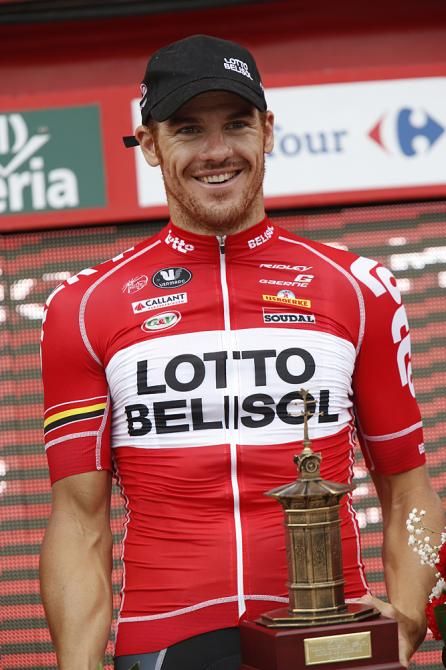Adam Hansen (Lotto Belisol) winner of stage 19 of the Vuelta a Espa&ntilde;a