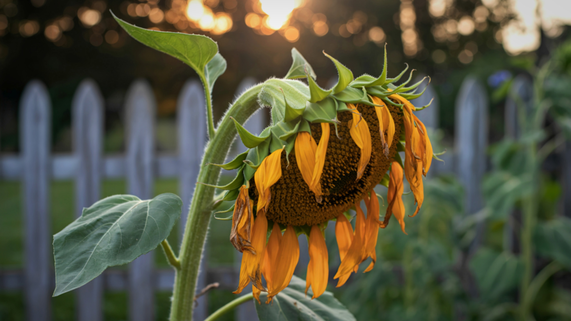 Wilted sunflower